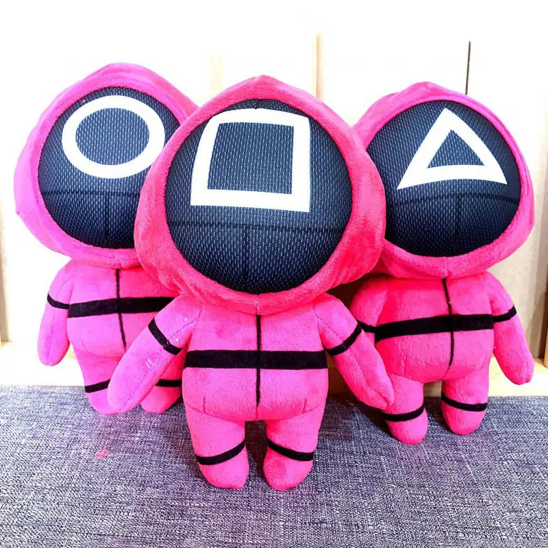 

Squid Game Plush Toy Stuffed Doll Korean Funny Cartoon Squid Game Character Toys Halloween Christmas Kids Gifts