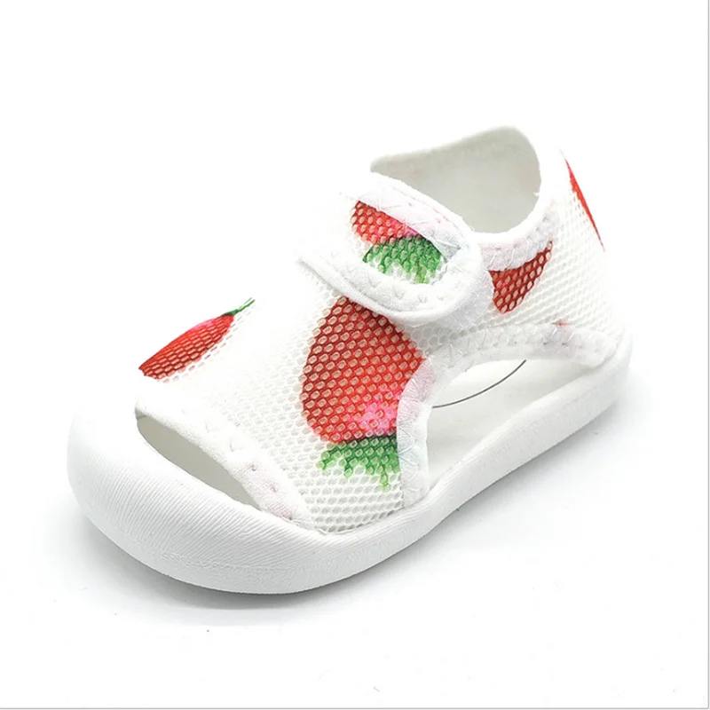 

2021 New Summer Infant Shoes Baby Girls Toddler Sandals Mesh Non-Slip Breathable Soft Anti-Collision Shoes 15-25