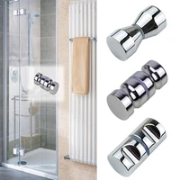 hot sale 601 pcs door handles stainless steel back to back glass door knob puller push bathroom shower handle