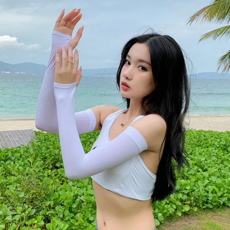 

1 пара, летние солнцезащитные нарукавники для мужчин и женщин