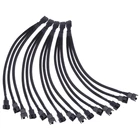 5 шт. 4 Pin 1 до 3 Way Удлинительный кабель PWM разветвитель вентилятора кабель сплиттер с длинными рукавами в комплект поставки входит адаптер вентилятор кабель-удлинитель