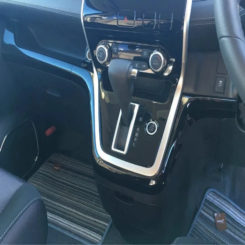 

For Nissan Serena C27 2016 2017 2018 2019 Car Interior Dashboard Center Control Strip Cover Trim Garnish Sticker 2pcs