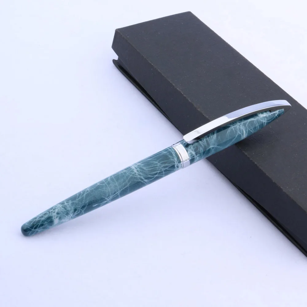 Jinhao 156 перьевая ручка с отделкой из синего мрамора цвета шампанского|fountain pen|pen