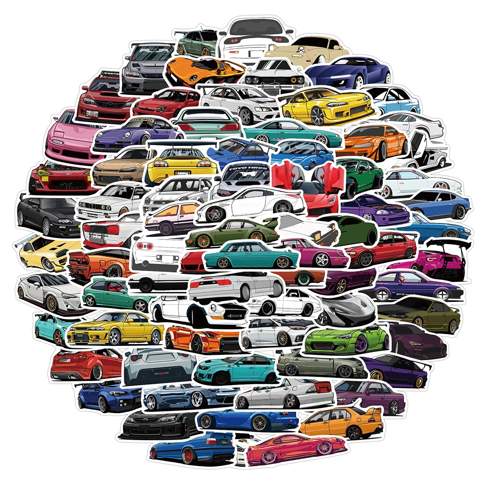 10/30/50/100 шт. JDM модифицированный гоночный автомобиль граффити Стикеры s ноутбук