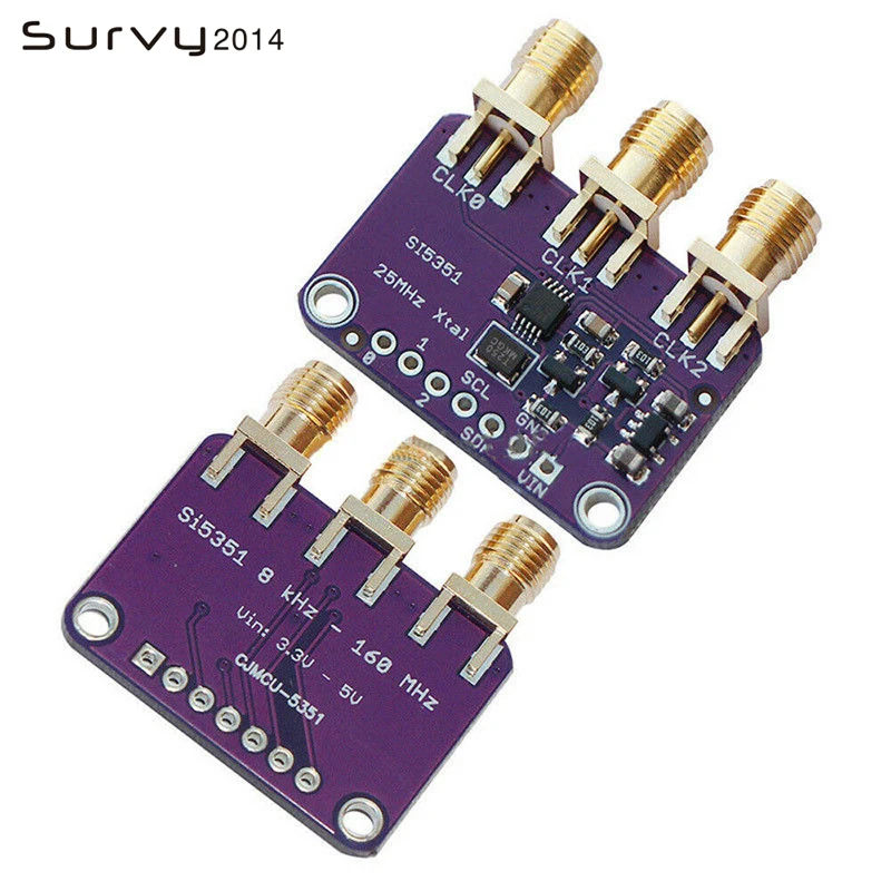 Si5351A I2C 25 МГц генератор часов Breakout Board 8 кГц до 160 для Arduino|Интегральные схемы| |