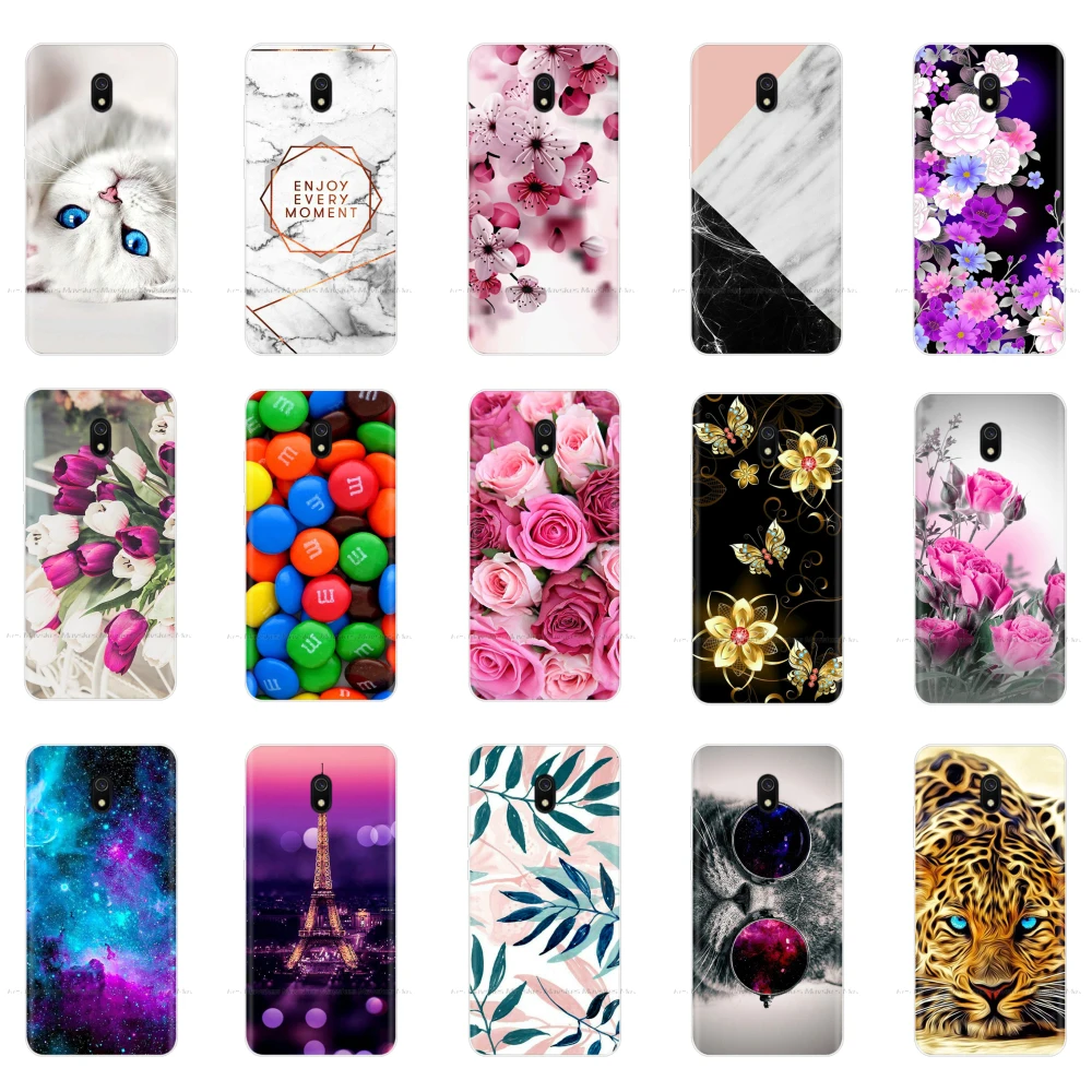 

Case For Xiaomi Redmi 8A Case Soft Silicone Transparent TPU Back Phone Cover for Xiaomi Redmi 8A shell coque bumper Para Animals