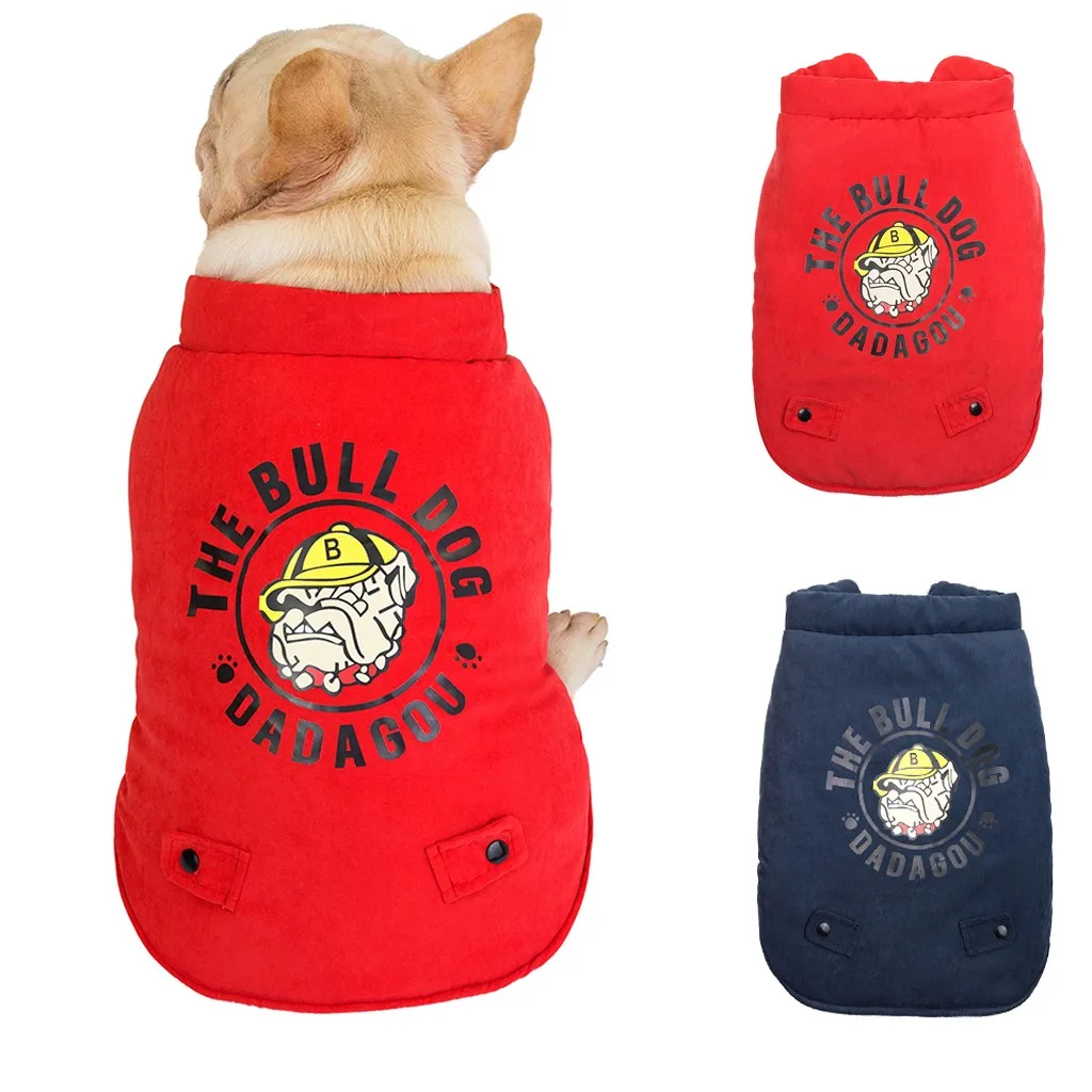 Warm Fleece Pet Dog Clothes Cute Skull Printed Coat Puppy Dogs Shirt Jacket French Bulldog Pullover Camouflage Clothing | Дом и сад