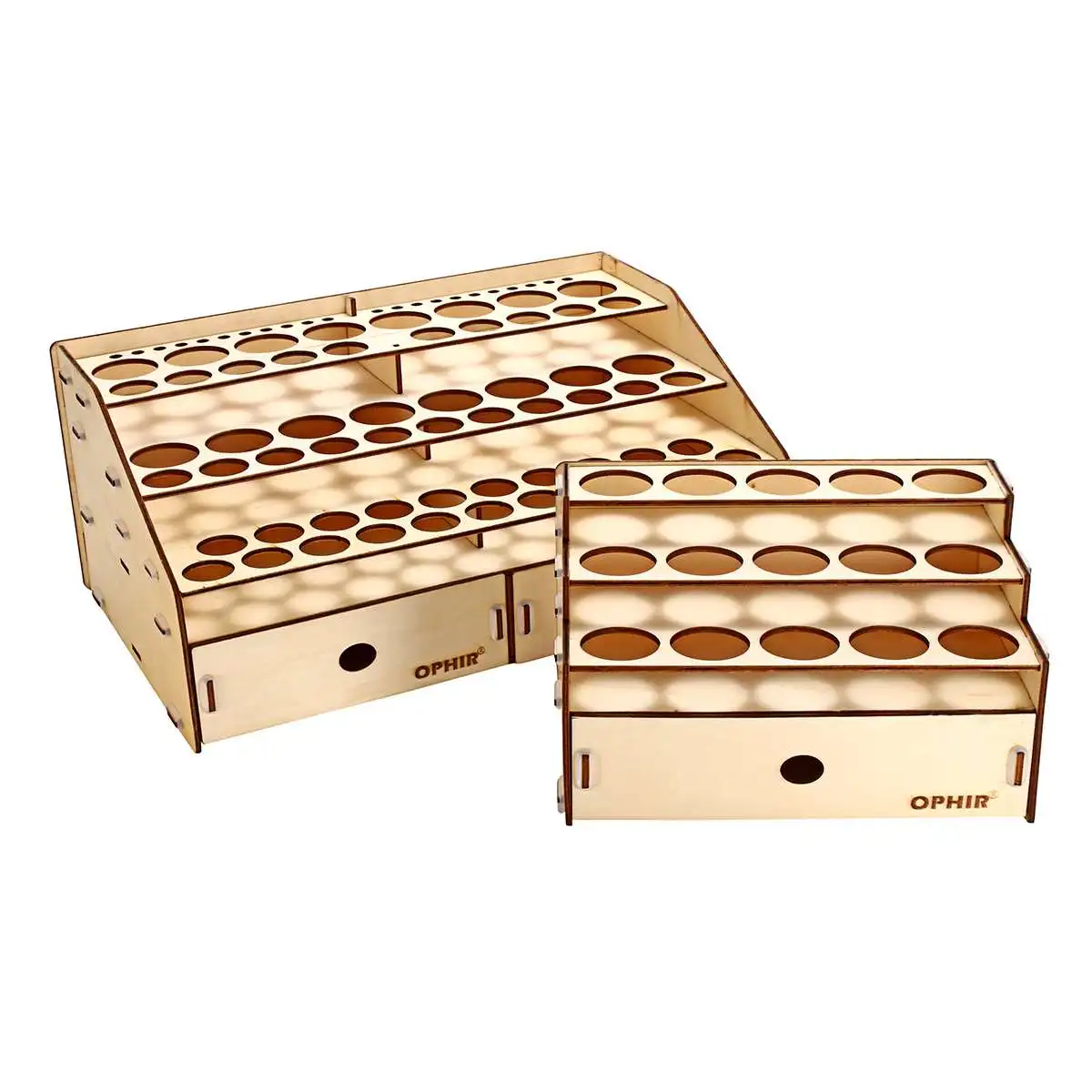 Новый трехуровневый деревянный органайзер для хранения с выдвижными ящиками 15/80