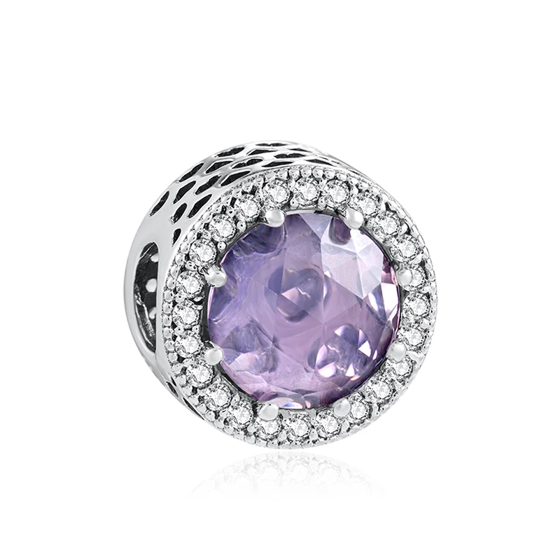 Настоящие 925 Стерлинговое Серебро винтажные цветные блестящие шармы бусины