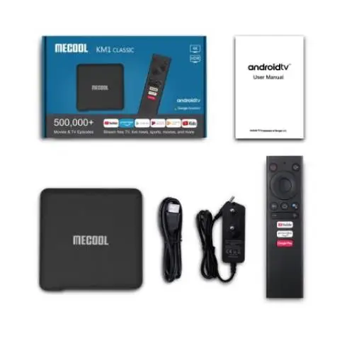 ТВ-приставка Mecool KM1 Android 10 4 + 64 ГБ Amlogic S905X3/2T2R Wi-Fi | Электроника
