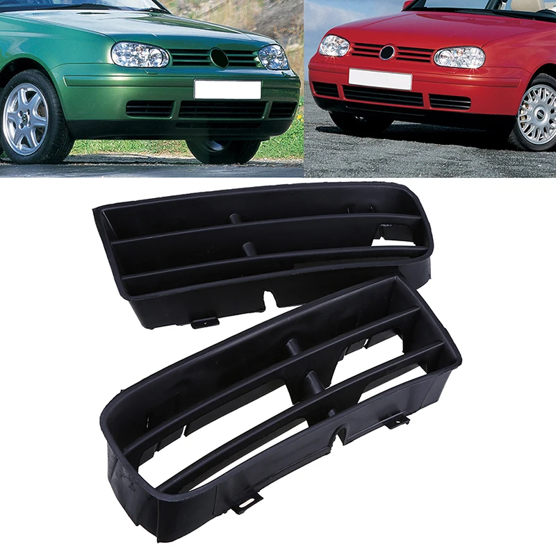 

POSSBAY 1 Pair Racing Grille Fit for VW Golf 4 1998 1999 2000 2001 2002 2003 2004 2005 2006 Black Lower Left&Right Grills Vent
