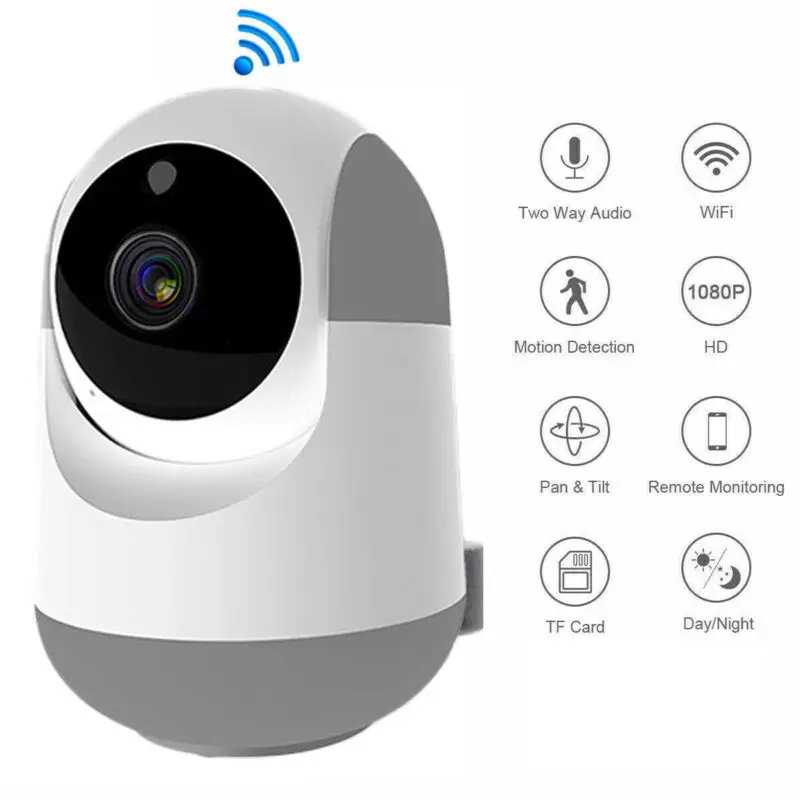 Brand New Style CMOS 1080P HD Smart Home Wireless Security IP Camera Wi-Fi IR Night Monitor | Безопасность и защита