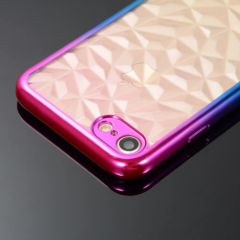 L-FADNUT винтажный прозрачный градиентный чехол для iPhone X Xr Xs Max тонкий бампер 7 8 6 6S Plus