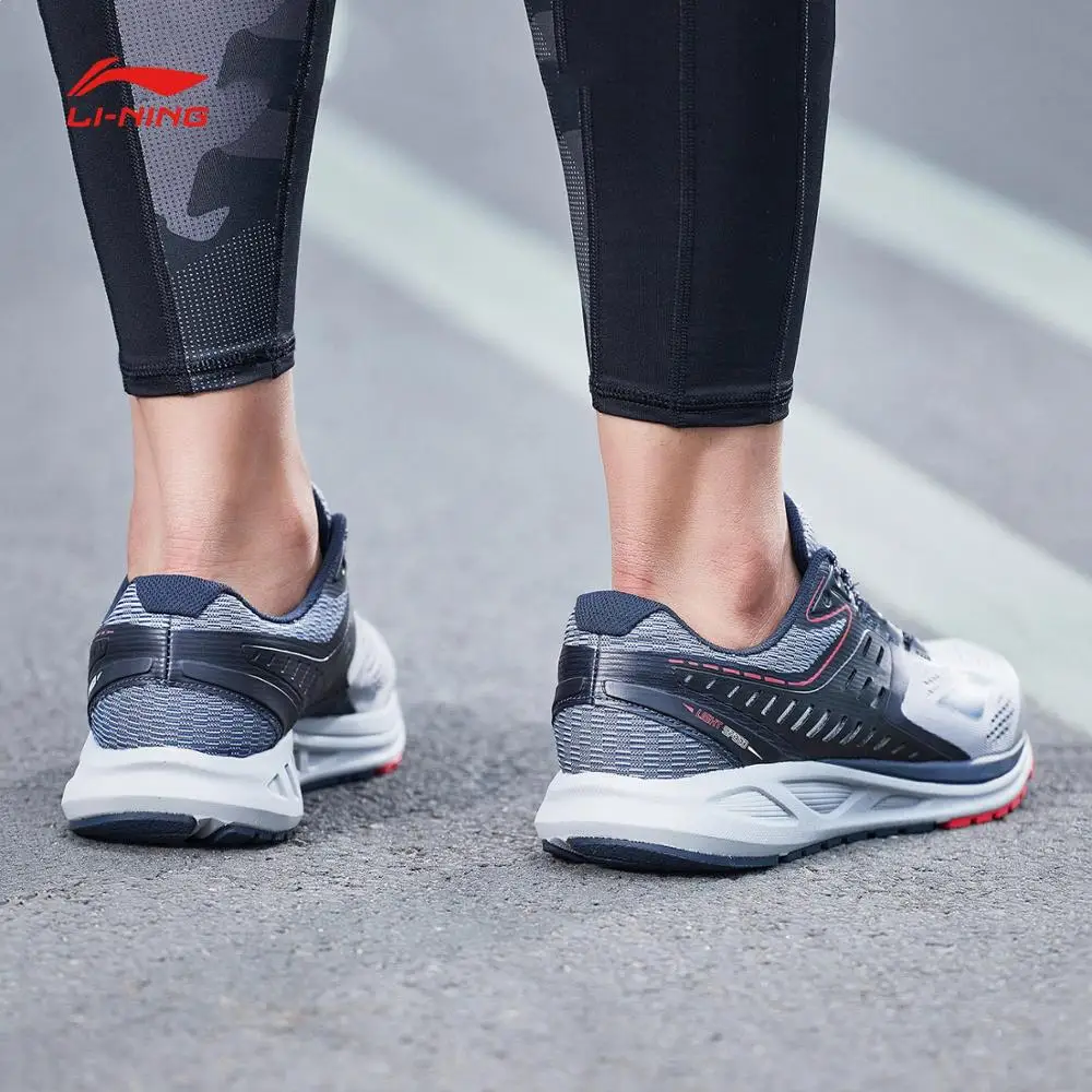 Li Ning мужские кроссовки для пробежки с подушкой спортивные дышащие удобные
