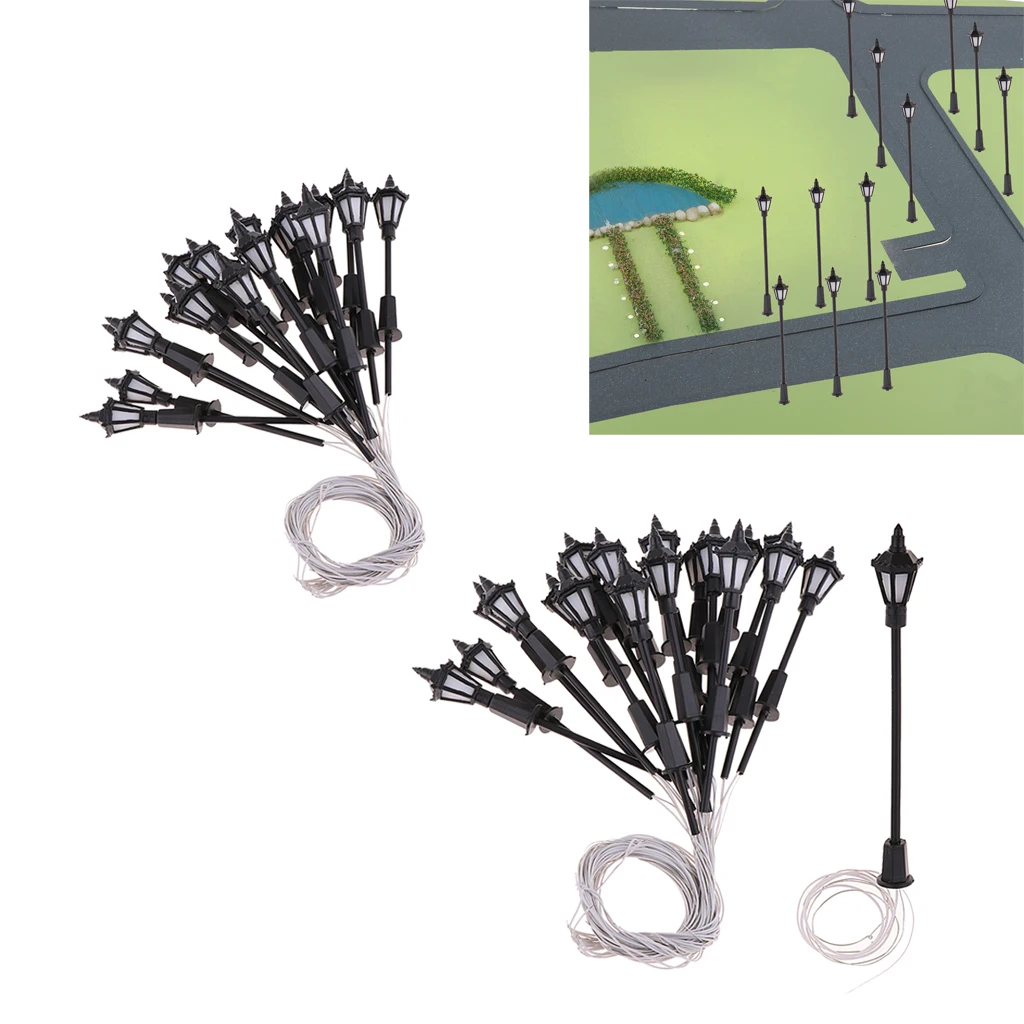 40 шт. светодиодный уличный фонарь в масштабе 1:100 масштаб 1:75|Наборы для сборки