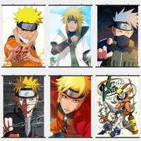 printed naruto poster wall artwork kakashi uchiha pictures characters painting canvas plastic hanging scrolls home decoration