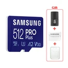 SAMSUNG 128 ГБ TF MicroSD карта памяти Pro Plus U3 V30, чтение 160 флэш-накопитель, 120 флэш-карта, высокоскоростная игровая консоль, планшетный компьютер