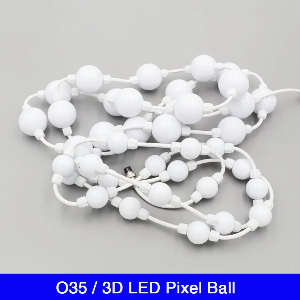 200 шт./лот 24 В постоянного тока полноцветная световая полоса 360 градусов DMX RGB 3D