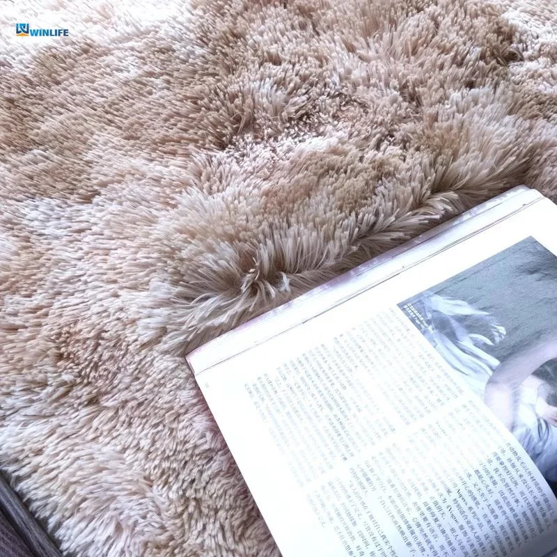 Плюшевый ковер в скандинавском стиле с твердым ворсом Нескользящие коврики