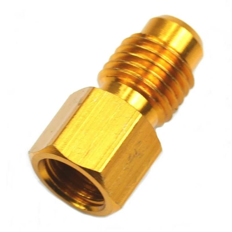 

1PC R134A Adapters Refrigerant Tank/Vacuum Pump 1/2"ACME Male 1/4" Female High Quality C45
