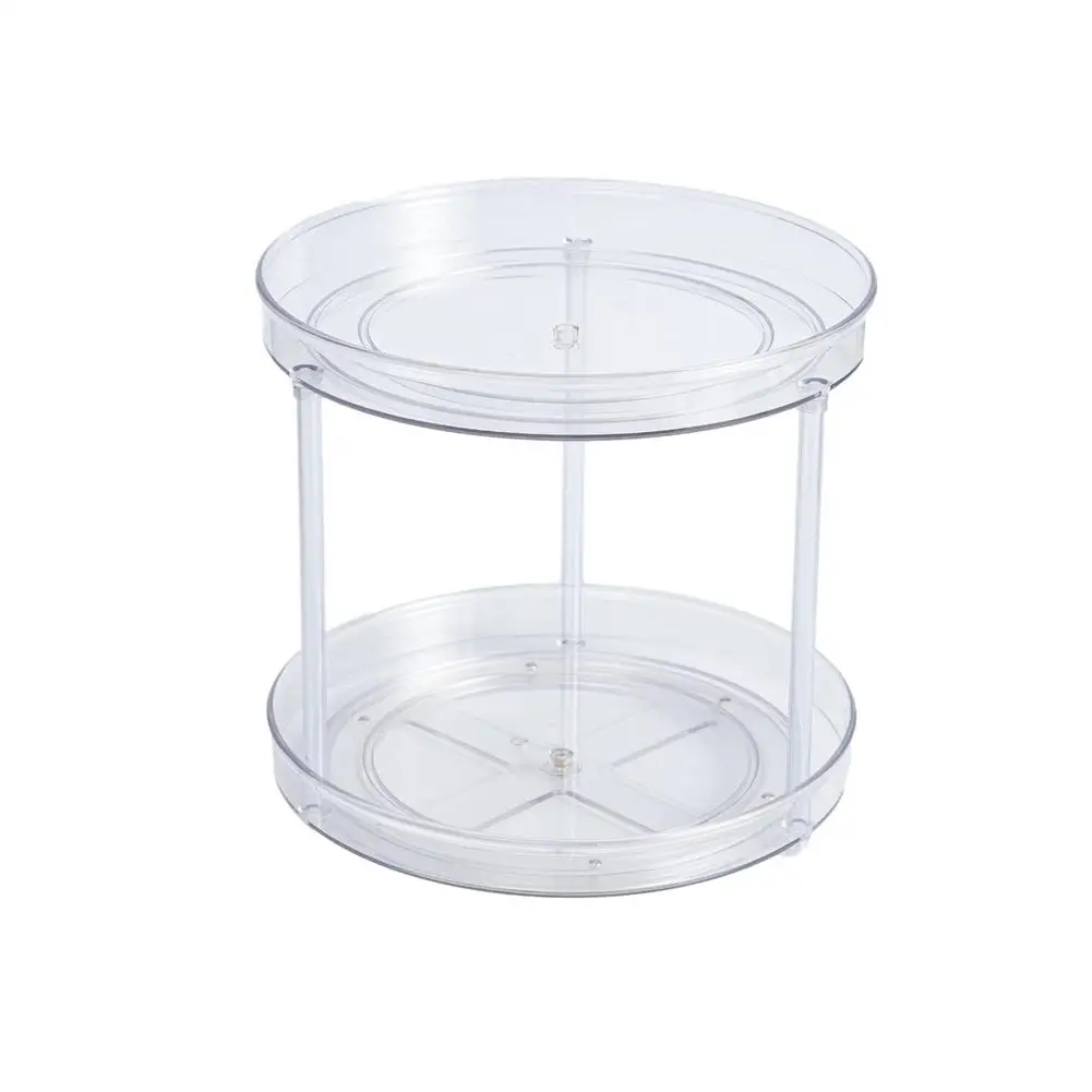 Поворотный Контейнер для хранения специй прозрачные отсеки кухонный офисный