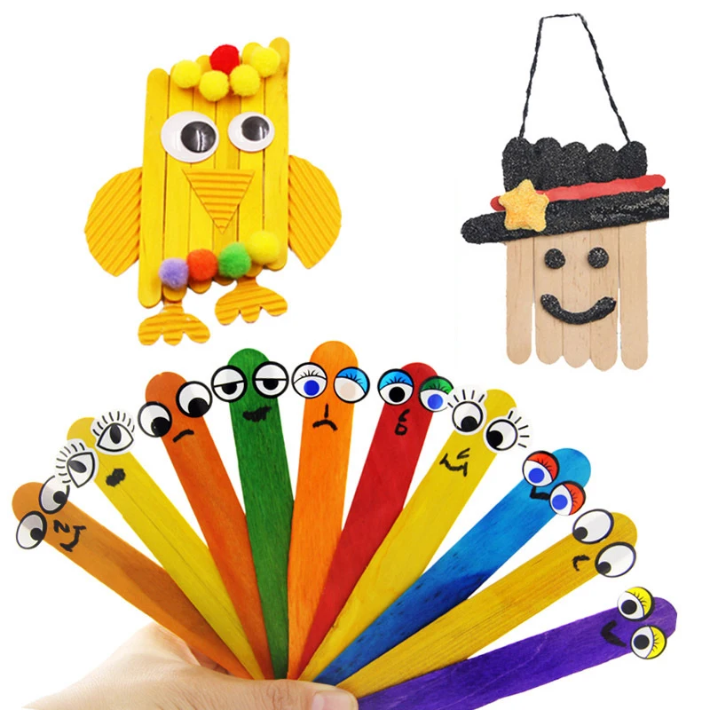 50 шт. держатель для торта с мороженым деревянные палочки красочные детские