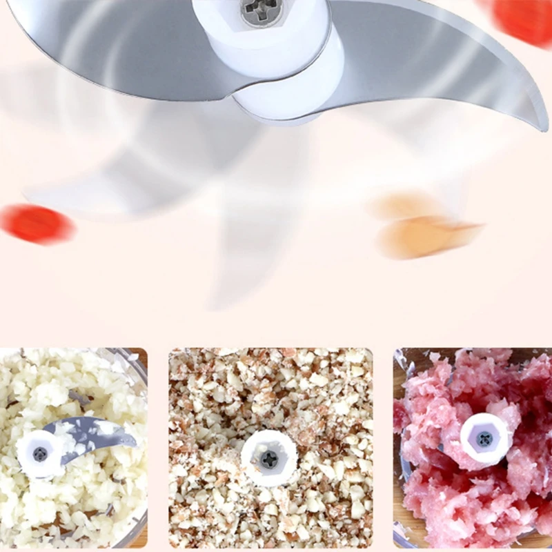 

USB Charging Electric Chopper Electric Portable Food Processor With Sharp Blade