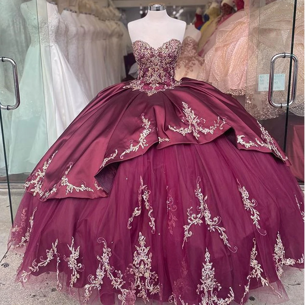 

Бальное платье, платья для Quinceanera 2021, роскошное кружевное платье с кристаллами и бусинами для 15 лет