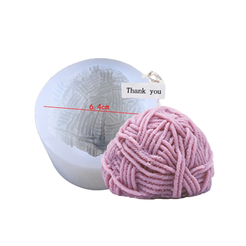 3D Вязание шерсть формы для свеч DIY ароматический гипс делает свечку мыльный