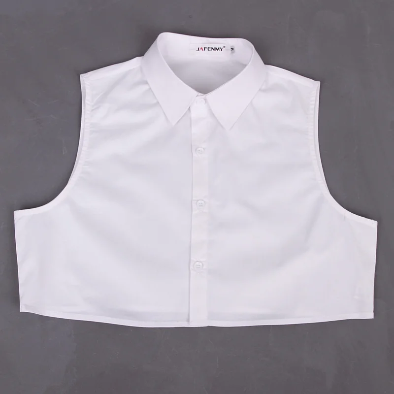 Женская блузка с воротником обманкой белая однотонная хлопковая черная со