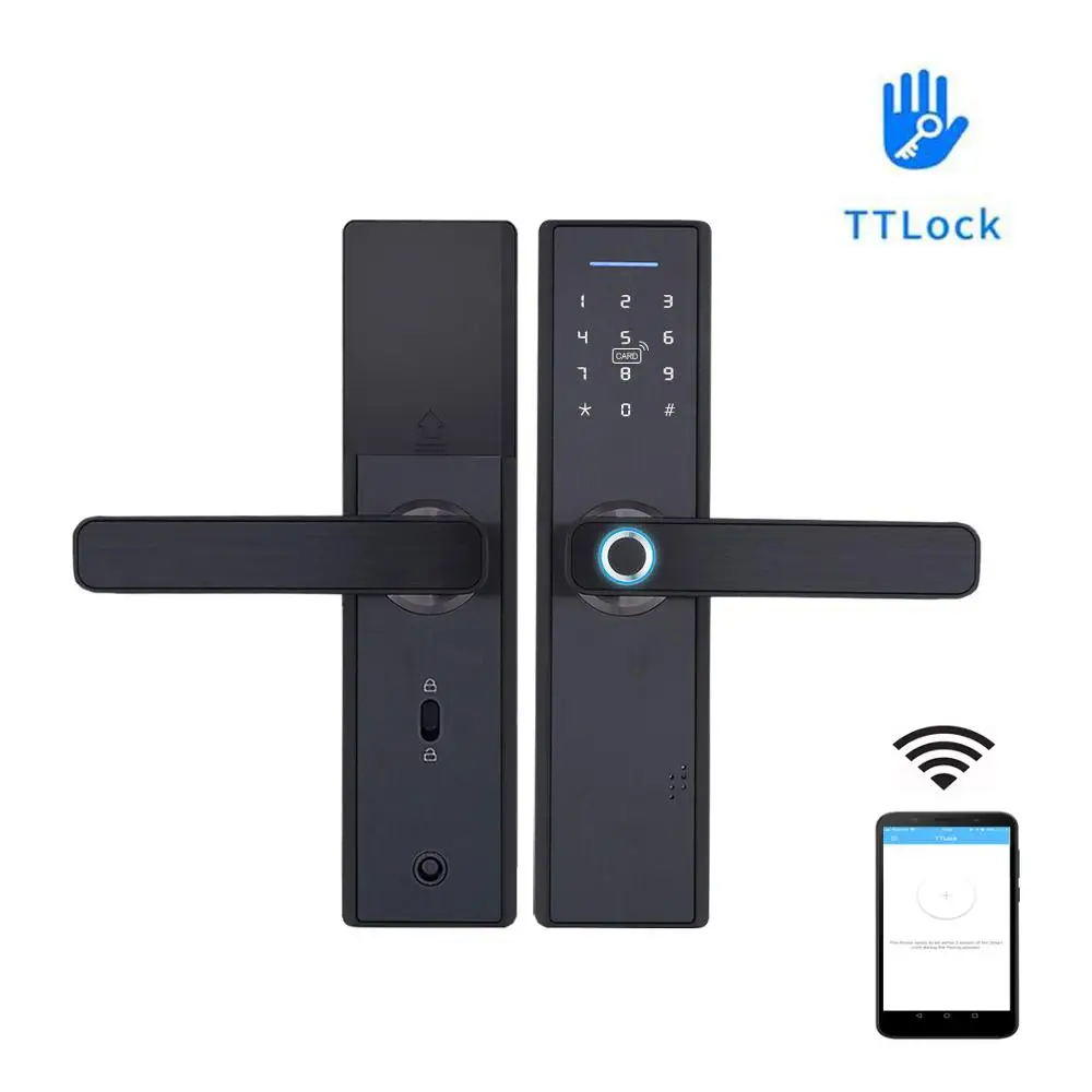TTLock APP remote control Умный Замок работающий по отпечатку пальца поддержка пароля IC card