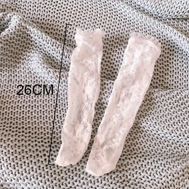 

2Pair/lot Spring Summer Lace Baby Girl Socks Toddler Baby Cotton Mesh Breathable Socks Newborn Infant Knee High Baby Girls Socks