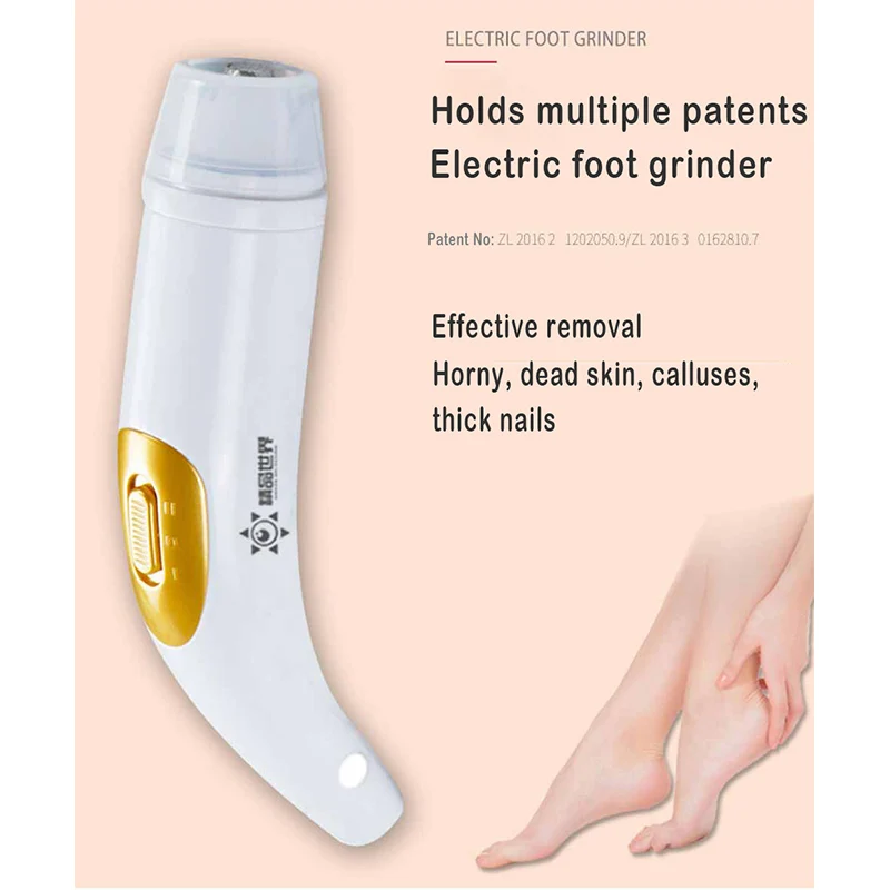 Electric foot grinder pedicure exfoliation hardness dead skin calluses rechargeable foot care pedicure tool