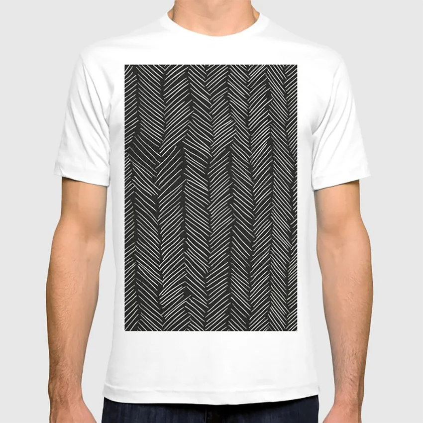 Черная футболка с рисунком в елочку дизайн graphicdesign абстрактная живопись природы