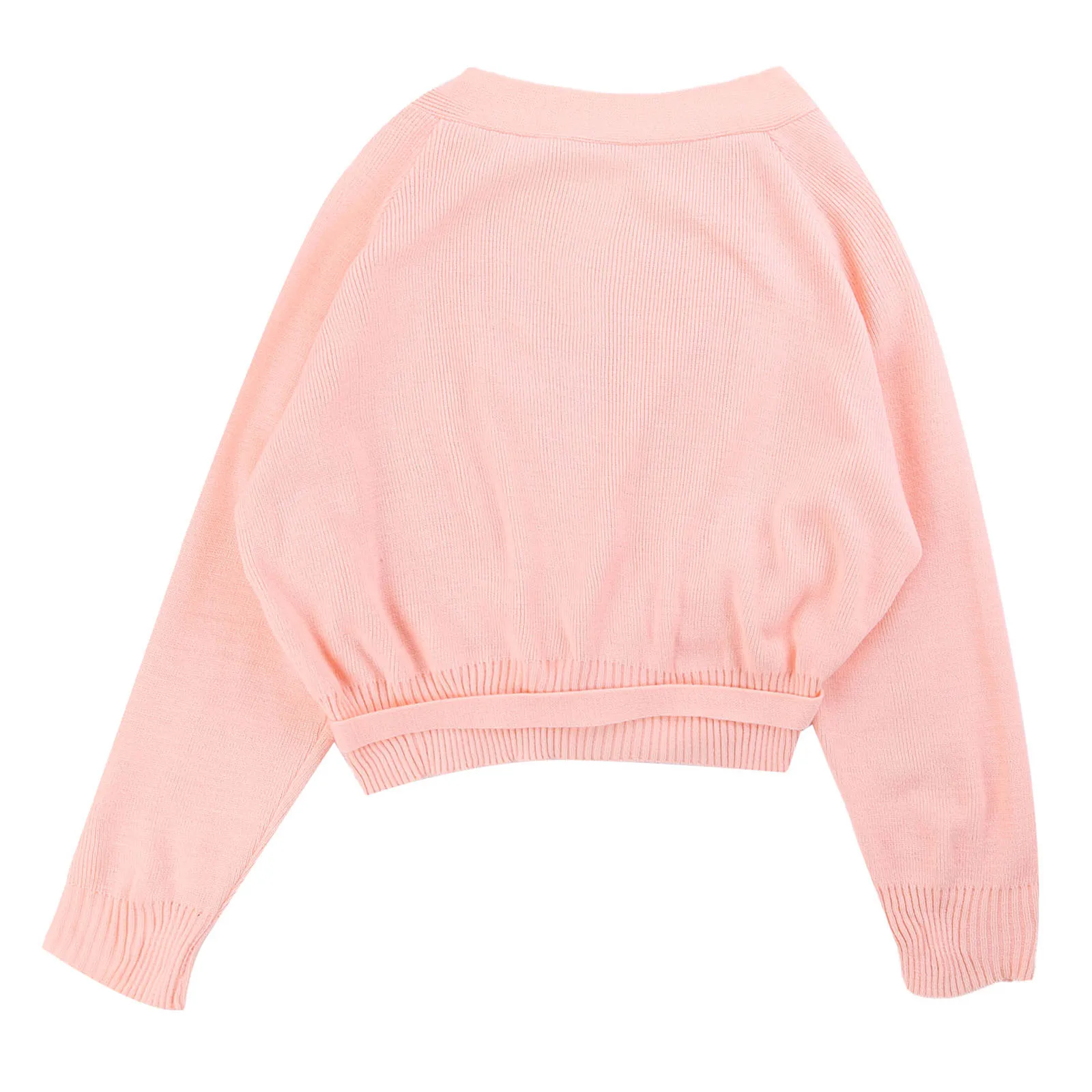 

Autumn Winter Warm-Up Cardigan Long Sleeve Knitted Wrap Tops Sweaters for Women Ballet Latin Gymnastics Leotard Adult Dancewear