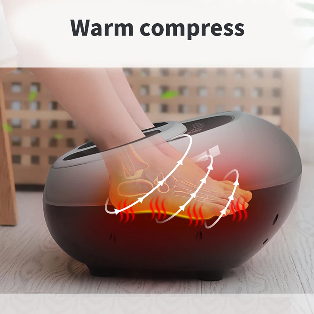 Электрический массажер для ног с глубокой вибрацией и подогревом | Красота