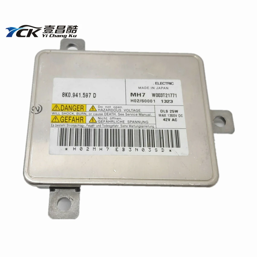 

YCK оригинальный б/у 8K0941597D DLS балластный модуль фар HID ксеноновый блок управления 8K0.941.597 D W003T21771 для 2011-2014 Audi A1