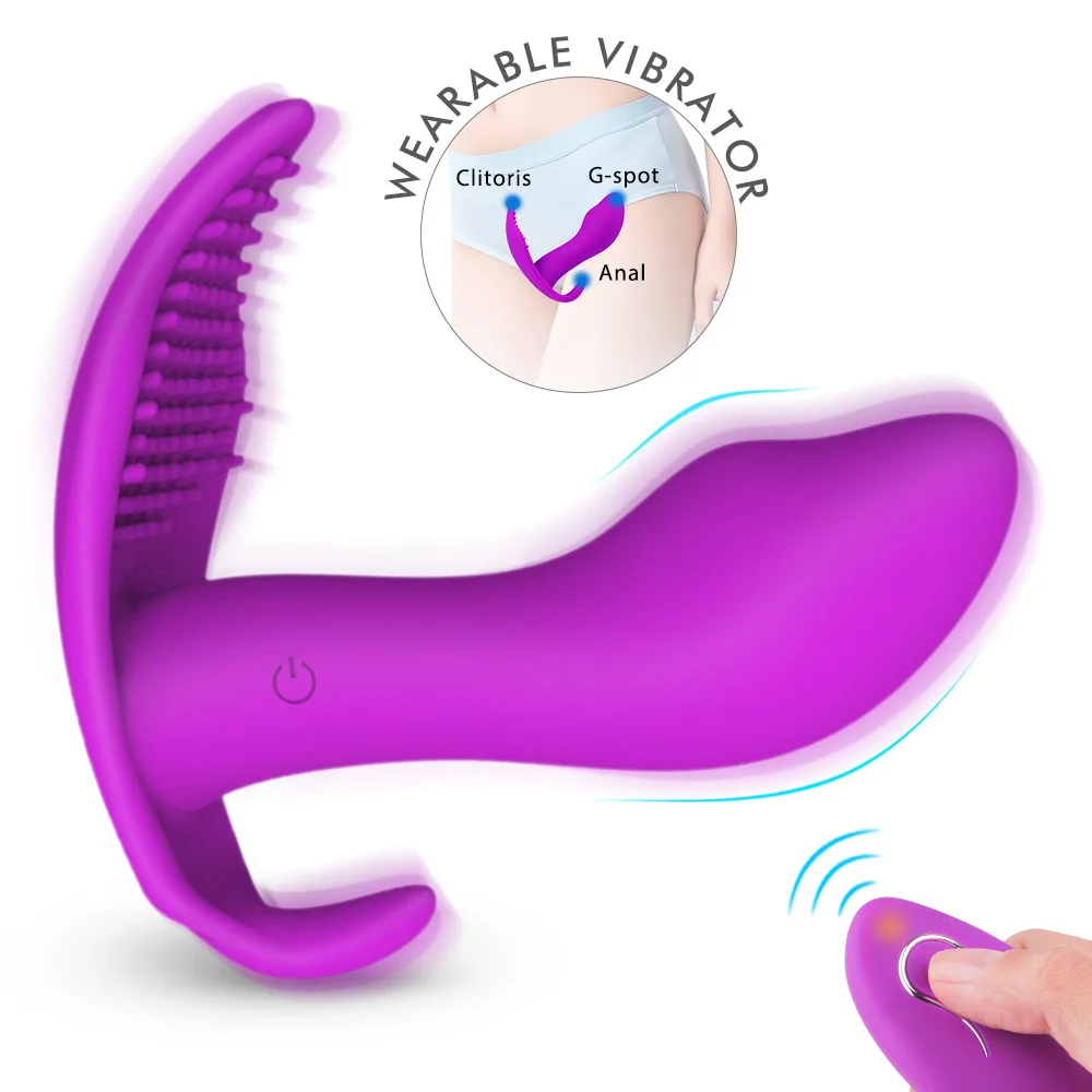 

5 in 1 Wearable Vibration Butterfly Massager 10 Speed Remote Control Vibrating Panties Massage Clitoris Stimulator for Women