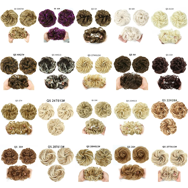 

1 шт., 20 видов синтетических шиньонов для наращивания волос