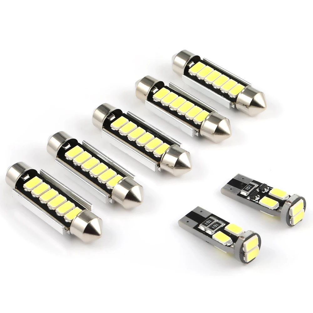 

7/6Pcs Car LED Interior Reading Dome Light Lamp for VW T4 T5 T6 Multivan Caravelle Transporter Super Bright Auto LED Lights Bulb