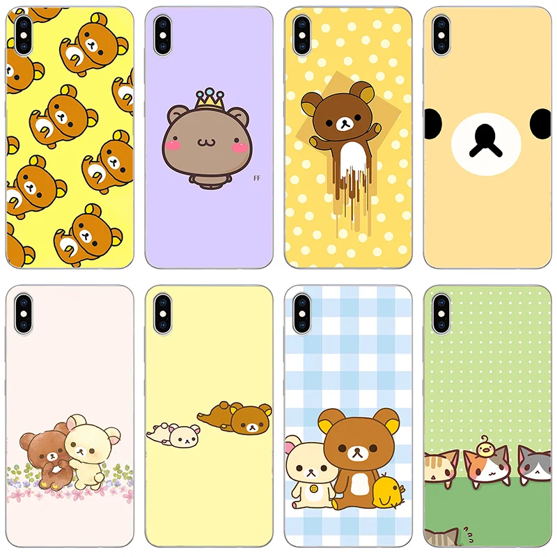 

Симпатичный чехол Rilakkuma для телефона iPhone 11 12 Pro Max X XS XR Xs Max Mini 6 6s 7 8 Plus силиконовый чехол