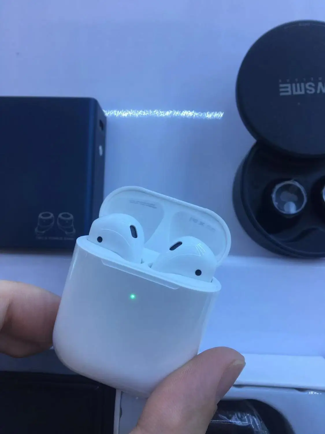 Беспроводная bluetooth гарнитура для Xs Max XR 7 8 Plus iPad MacBook Apple Watch с микрофоном спортивных