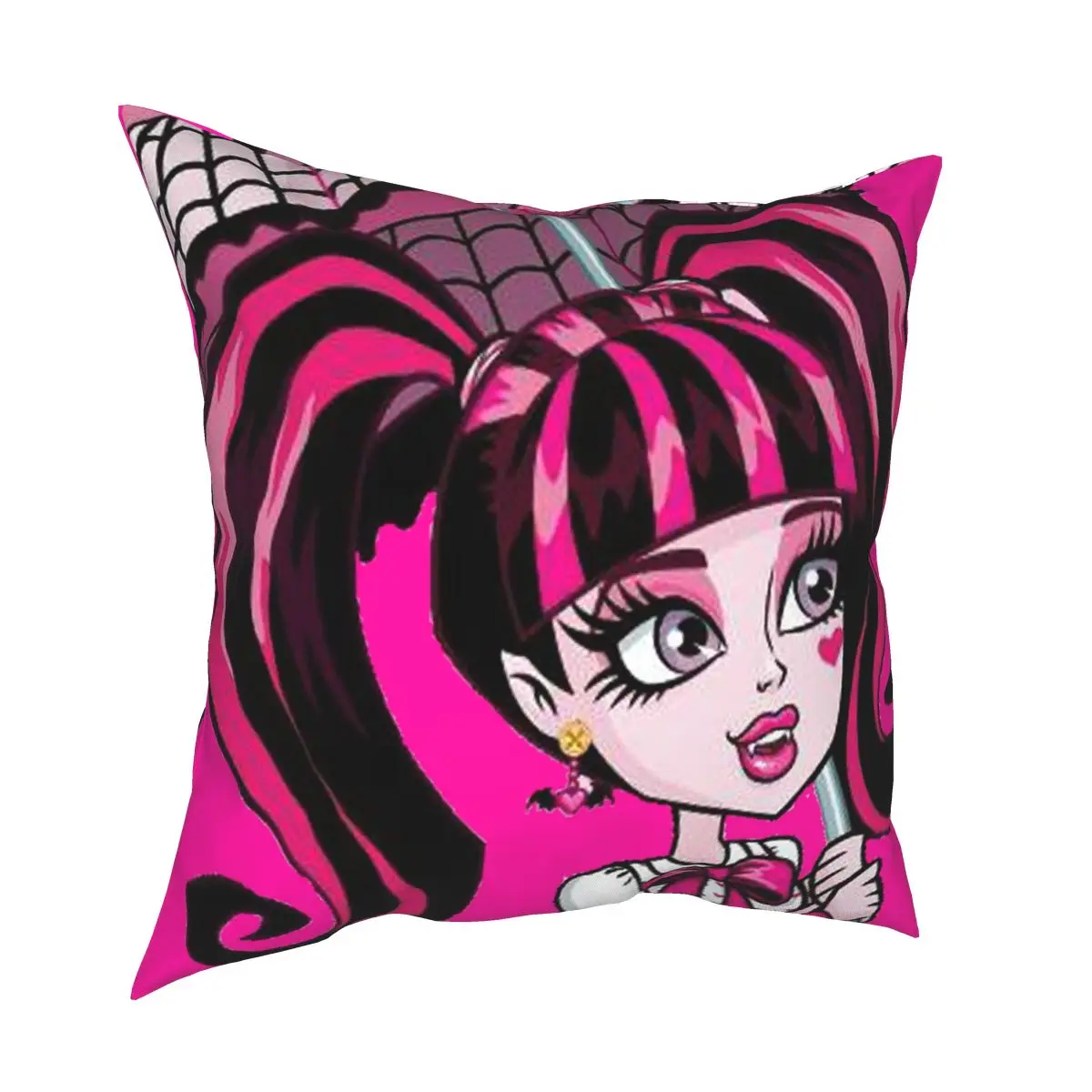 

Чехол с рисунком Дракулауры Monster High, квадратная подушка 45x45 см
