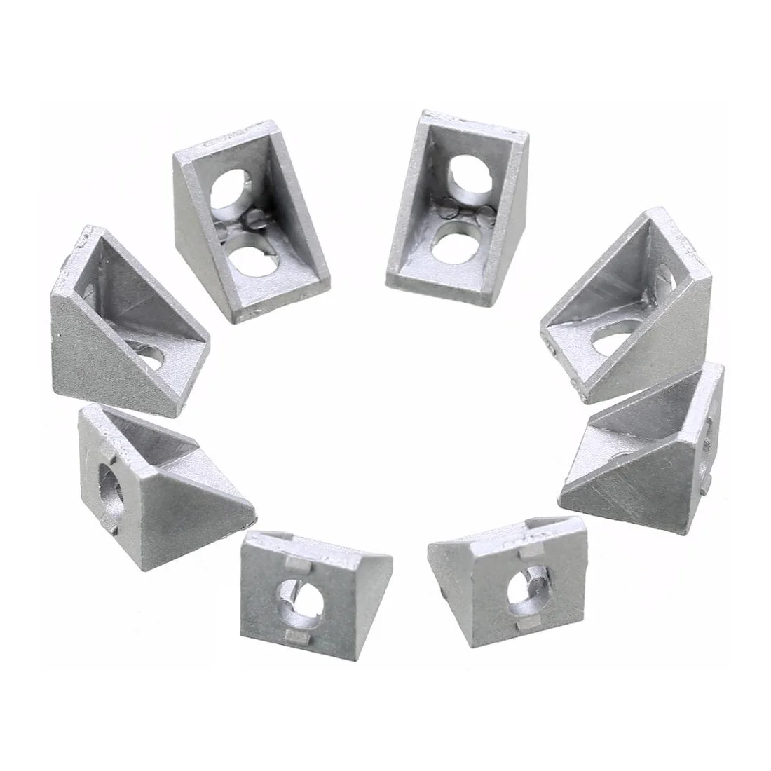 Алюминий угловой кронштейн фитинги 20x20x17 мм угловой кронштейн 10 шт. для соединителя алюминиевая профильная фреза