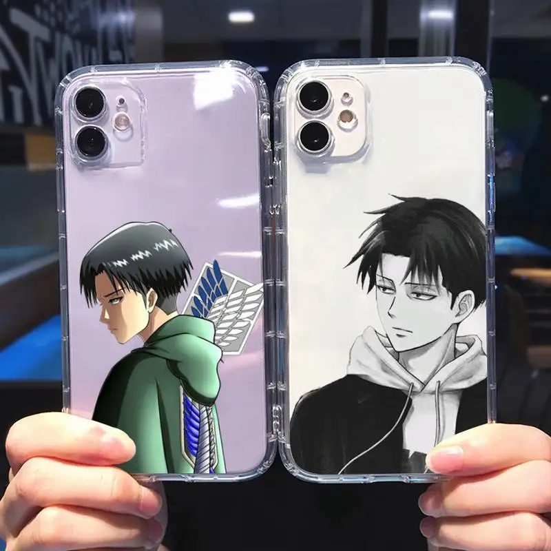 

attack on titan Phone Case For iphone 13 12 11 8 7 plus mini x xs xr pro max Transparent soft