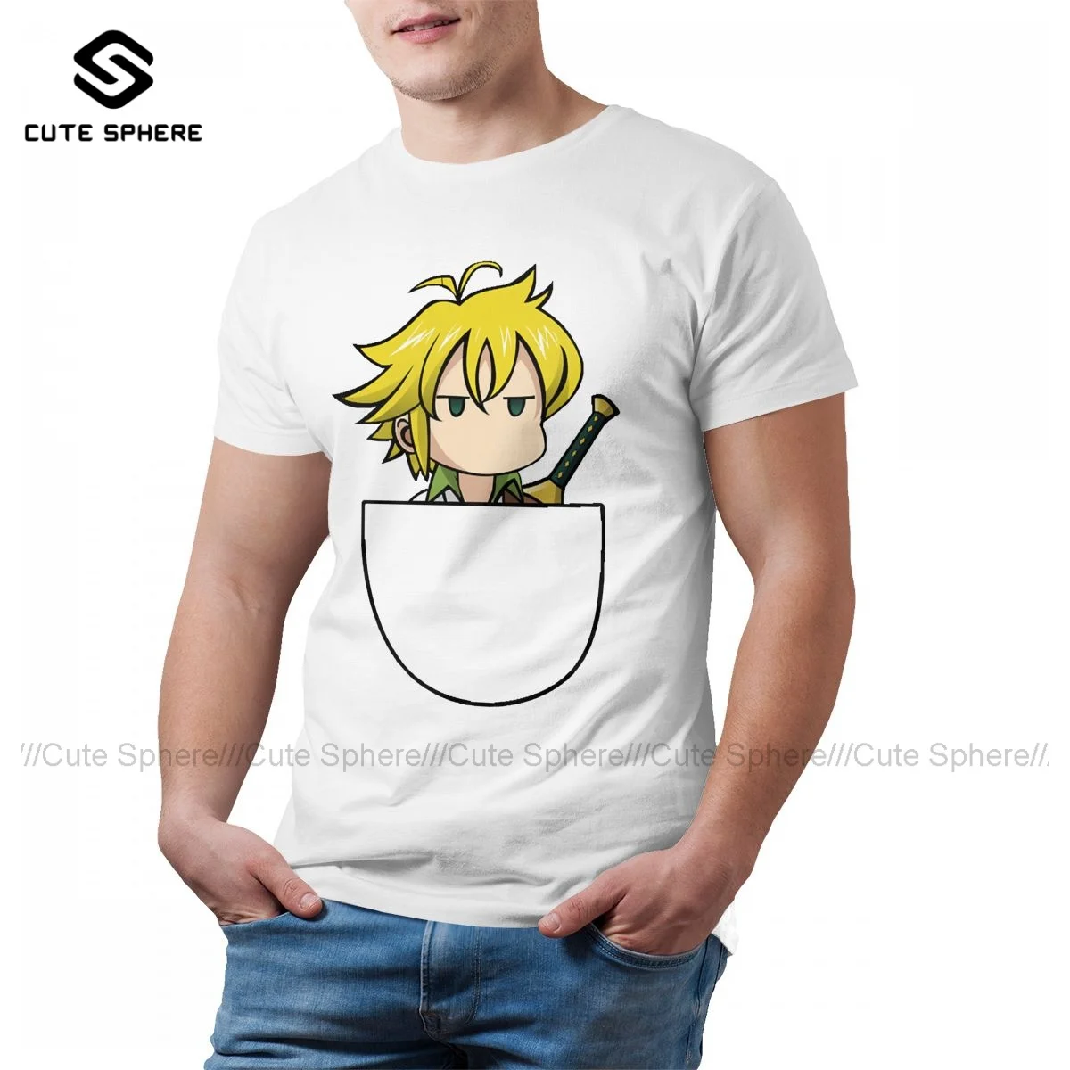 

Meliodas Tshirt Fun 100 Percent Cotton Short Sleeve T Shirt Graphic Summer Tee Shirt Man 5xl