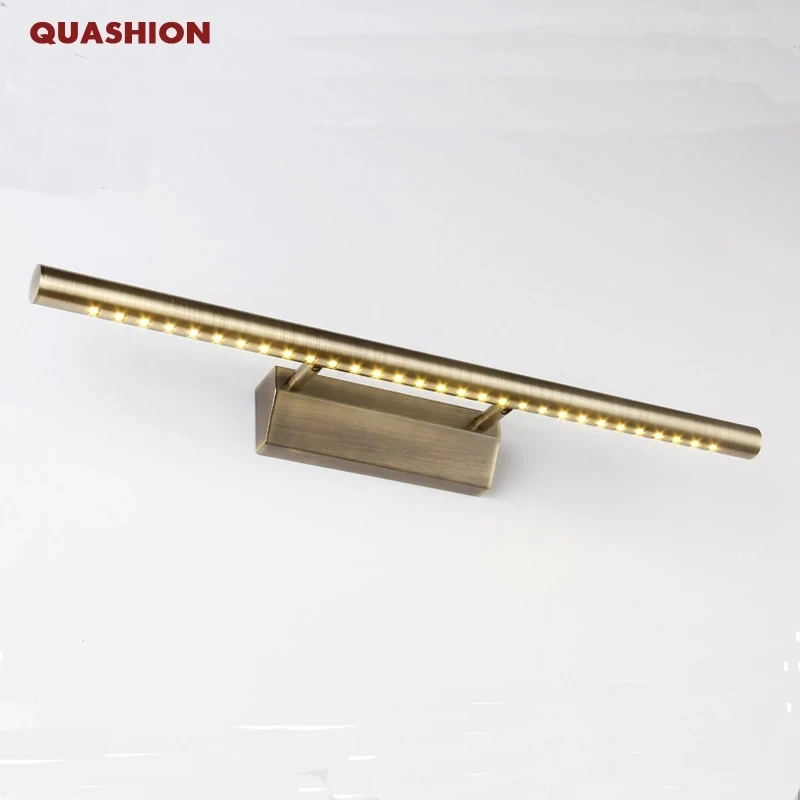 

High Quality Modern led mirror light Stainless Steel Bronze AC85-265V SMD5050 led bathroom lamp wall mounted indoor light