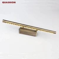 high quality modern led mirror light stainless steel bronze ac85 265v smd5050 led bathroom lamp wall mounted indoor light