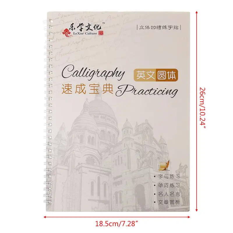 

2021 New Cursive Writing English Calligraphy Copybook For Adult Children Exercise Groove Handwriting Practice Book