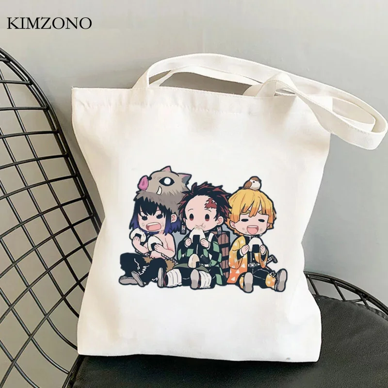 

Demon Slayer shopping bag shopper reusable jute bag bolsa shopping bag sacola boodschappentas bolsa compra cloth custom